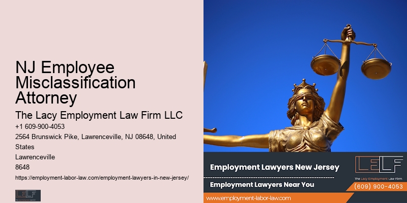 NJ Employee Misclassification Attorney Anti-Discrimination Lawyer