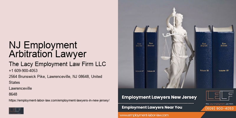 NJ Employment Arbitration Lawyer Employee Termination Law Expert