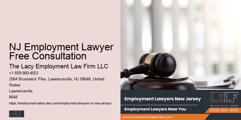 NJ Employment Lawyer Free Consultation Workplace Safety Attorney