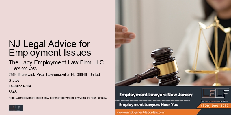 NJ Legal Advice for Employment Issues Employment Law Assistance