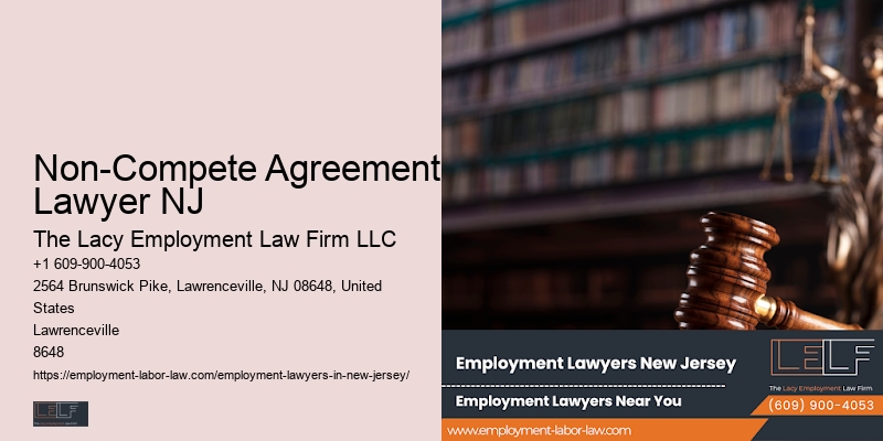 Workplace Discrimination Lawyer Non-Compete Agreement Lawyer NJ