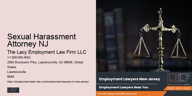 Sexual Harassment Attorney NJ Employment Law Counsel
