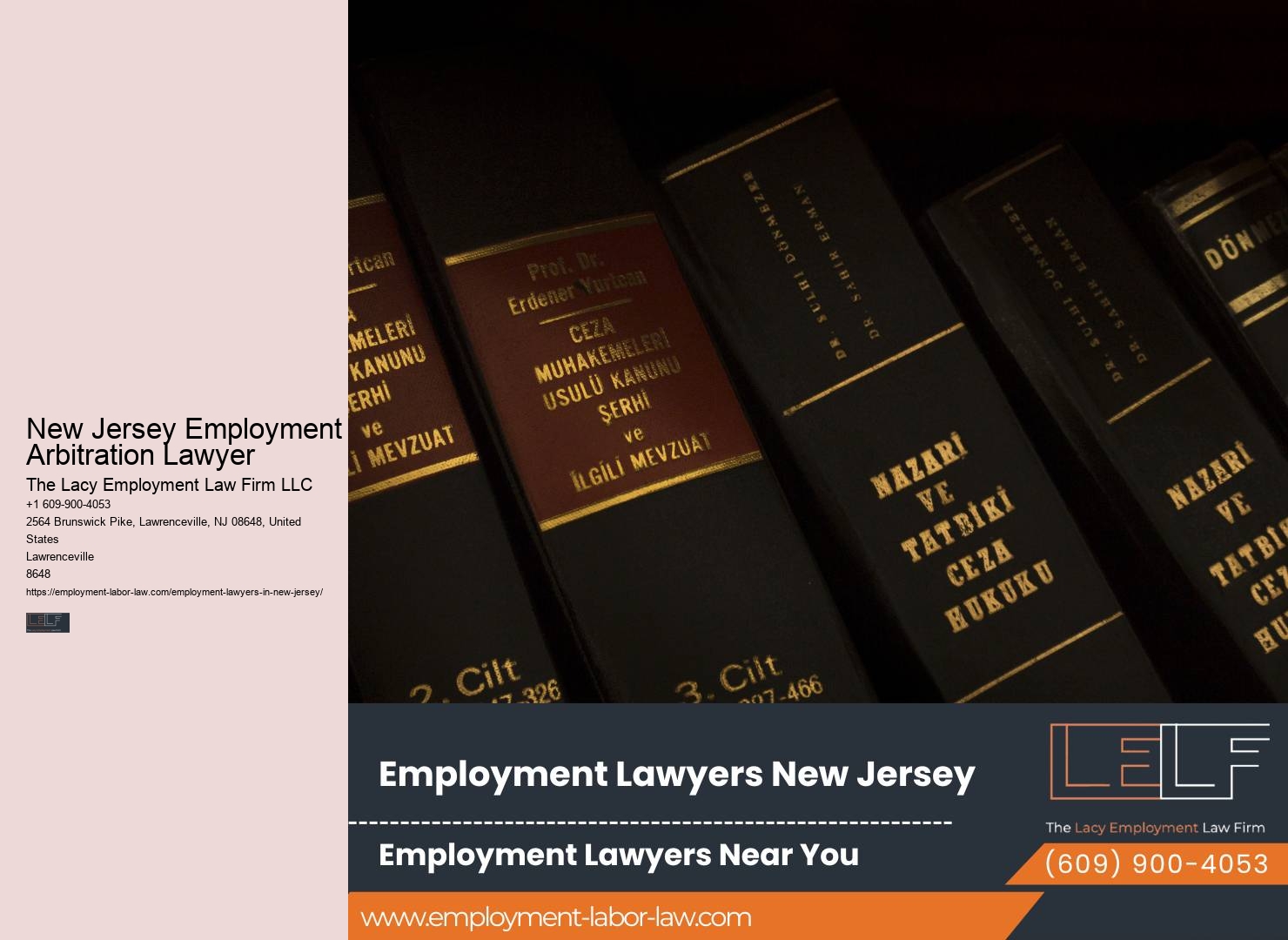 New Jersey Employment Arbitration Lawyer Job Termination Attorney