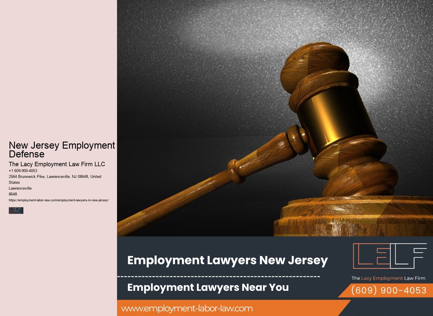 New Jersey Employment Defense Employee Rights Lawyer Near Me