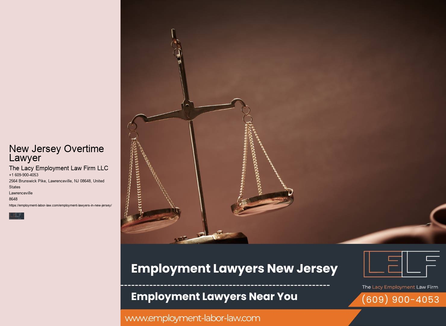 New Jersey Overtime Lawyer Wrongful Termination Lawyer