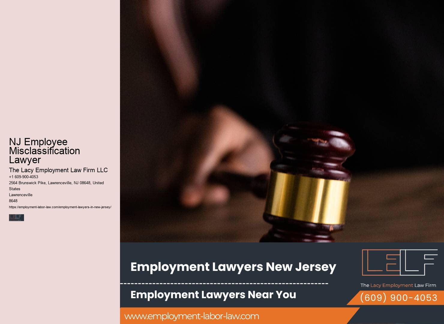 NJ Employment Law Advocacy