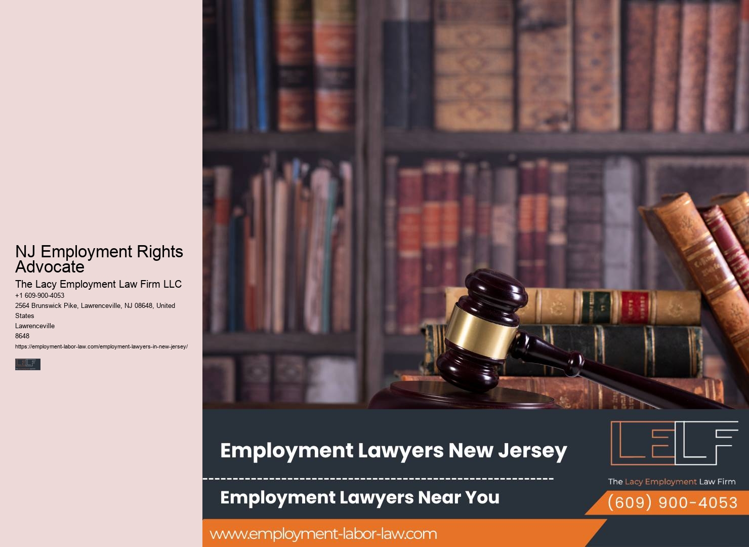 NJ Employment Rights Advocate Workplace Dispute Lawyer