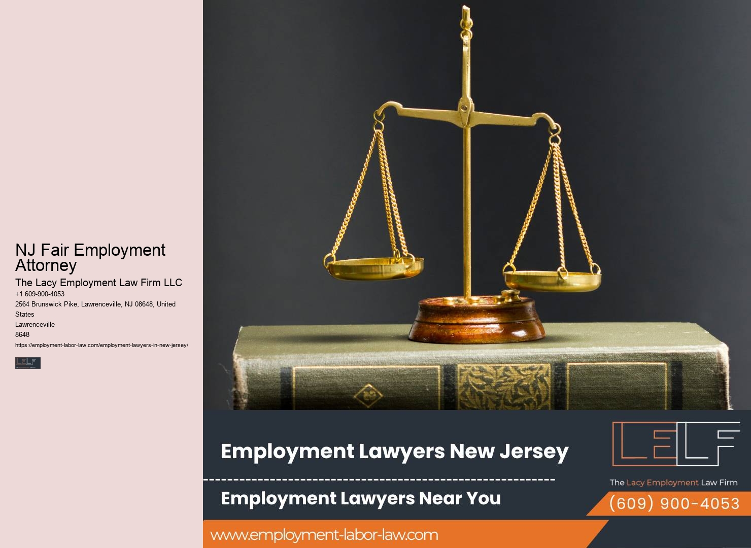 NJ Fair Employment Attorney Workplace Lawyer Consultation