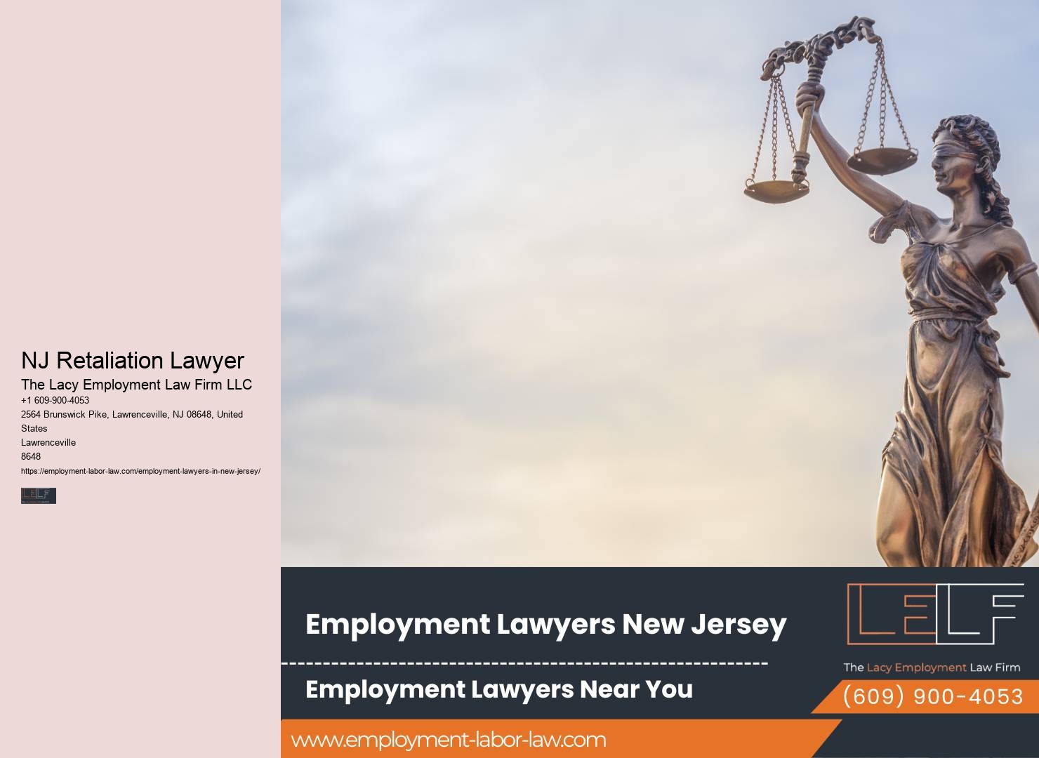 NJ Job Termination Legal Services