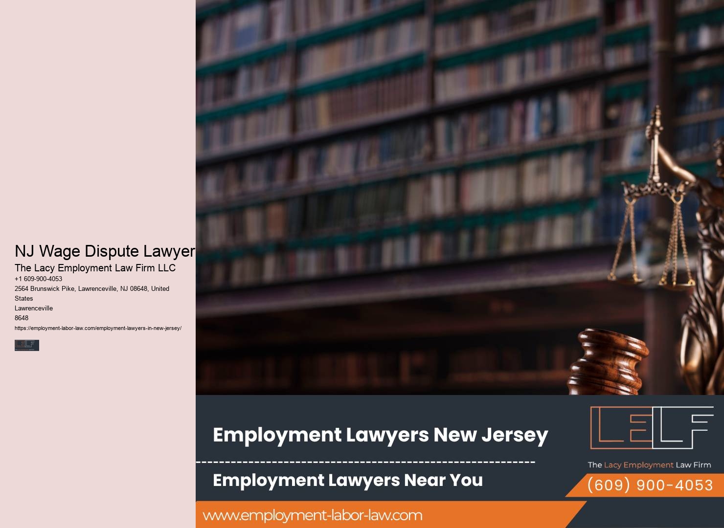 NJ Workplace Attorney Services