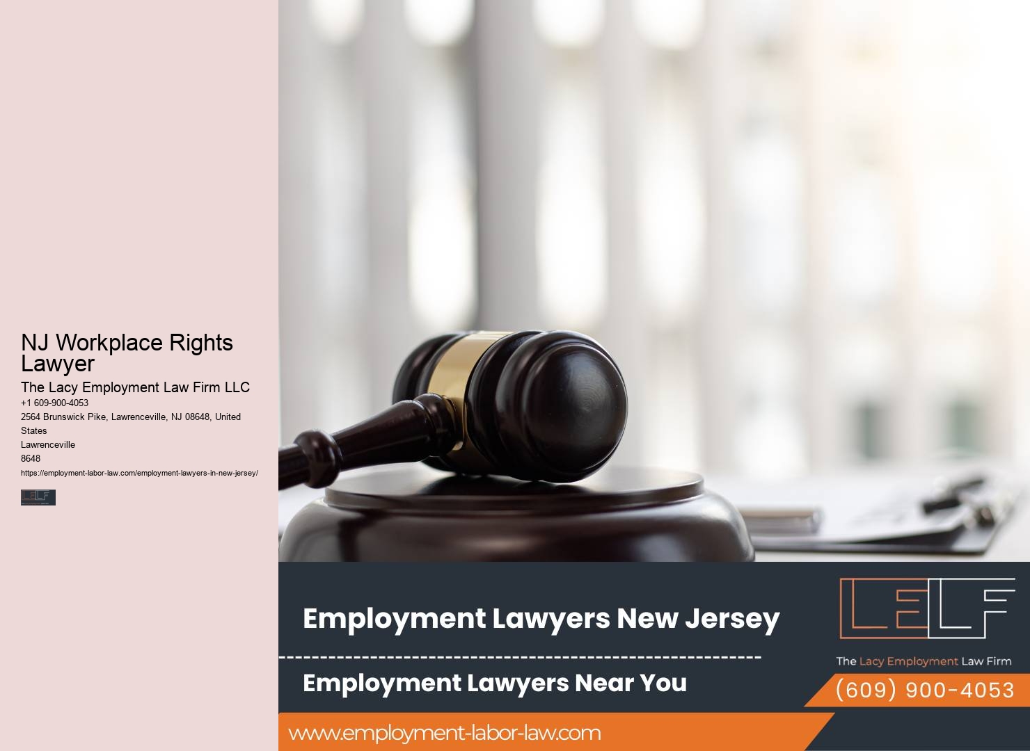 NJ Employee Legal Counsel
