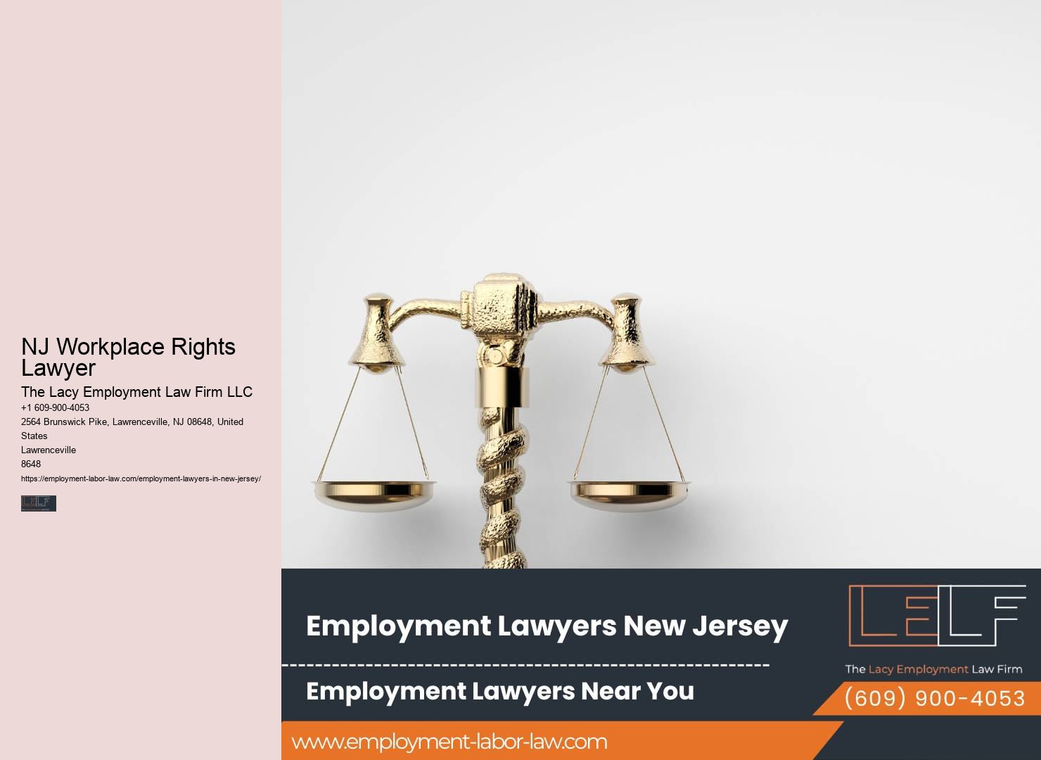 NJ Workplace Legal Help