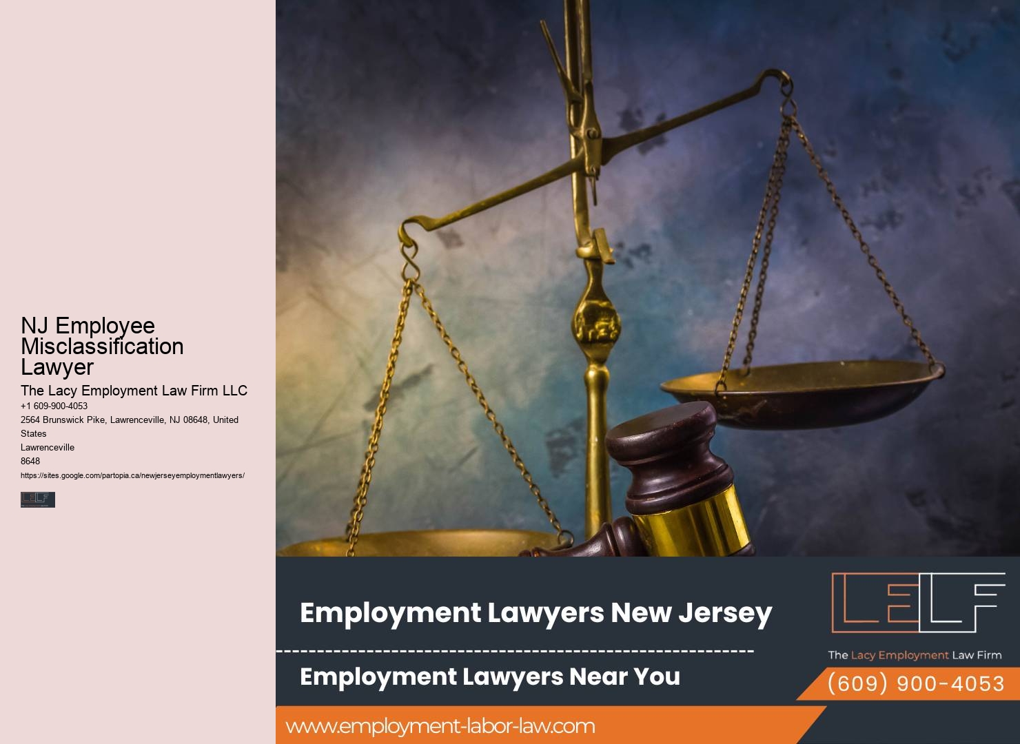 Employment Law Firm NJ Employee Misclassification Lawyer