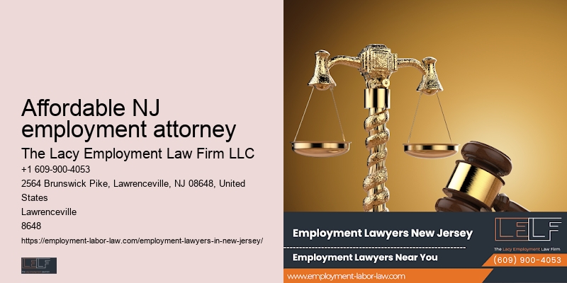 Affordable NJ employment attorney employment discrimination attorney cost