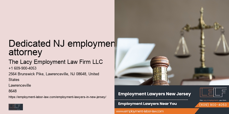 Affordable Dedicated NJ employment attorney workplace discrimination lawyer services