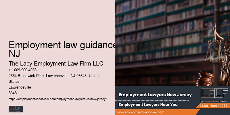 Employment law guidance NJ workplace discrimination lawyer tips