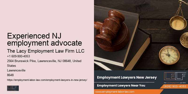 Experienced NJ employment advocate employee rights attorney consultation