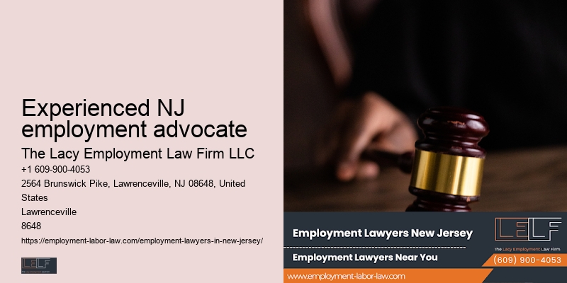 Experienced NJ employment advocate severance agreement attorney support