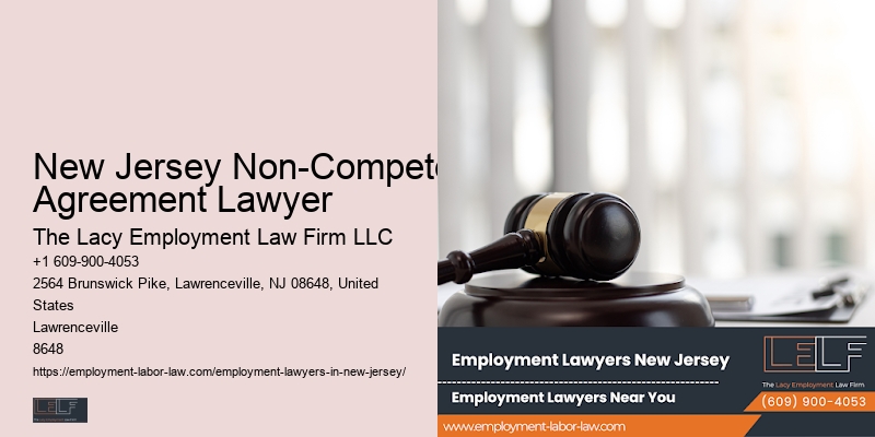 New Jersey Non-Compete Agreement Lawyer employment law consultation FAQ