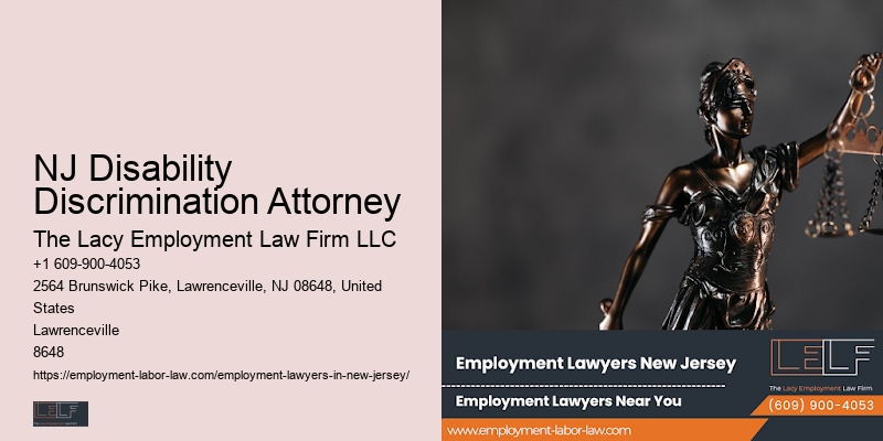 trusted NJ Disability Discrimination Attorney employment lawyer fees