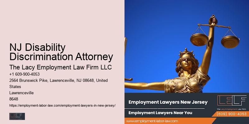 NJ Disability Discrimination Attorney employment law consultation benefits