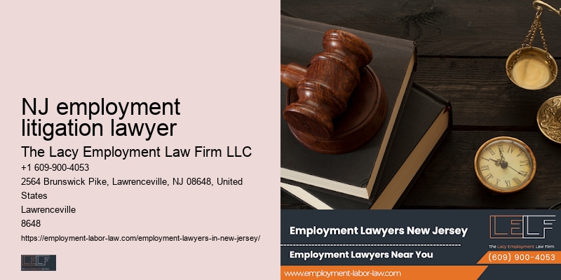 NJ employment litigation lawyer employment law consultation benefits