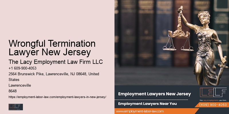 Employment dispute attorney Wrongful Termination Lawyer New Jersey