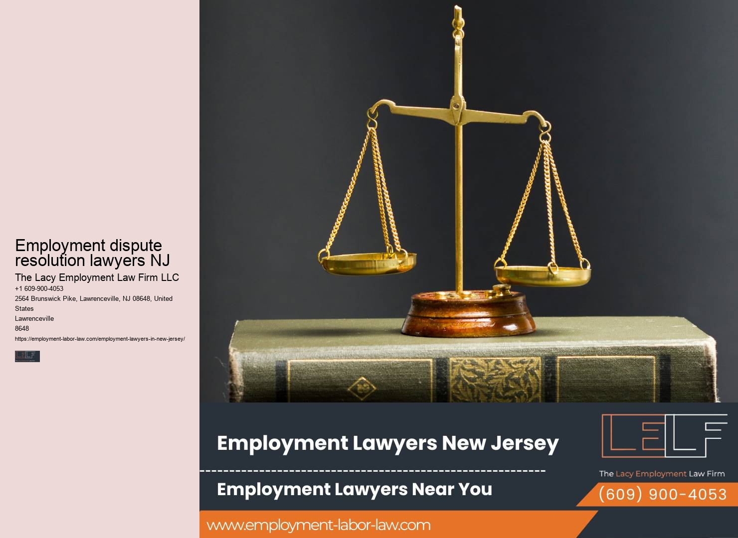 Comprehensive Employment Law Representation in NJ