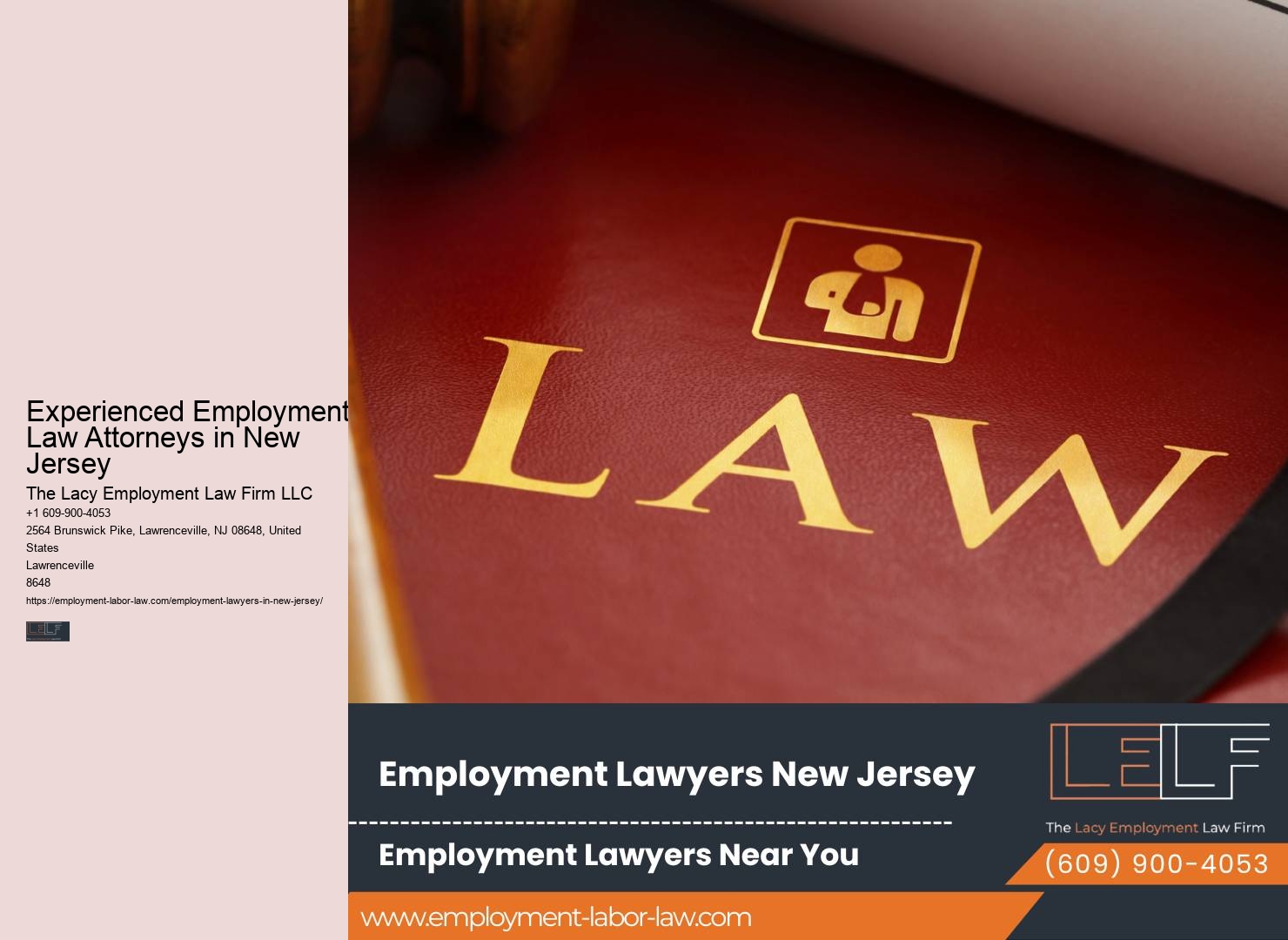 Comprehensive Employment Law Representation in NJ