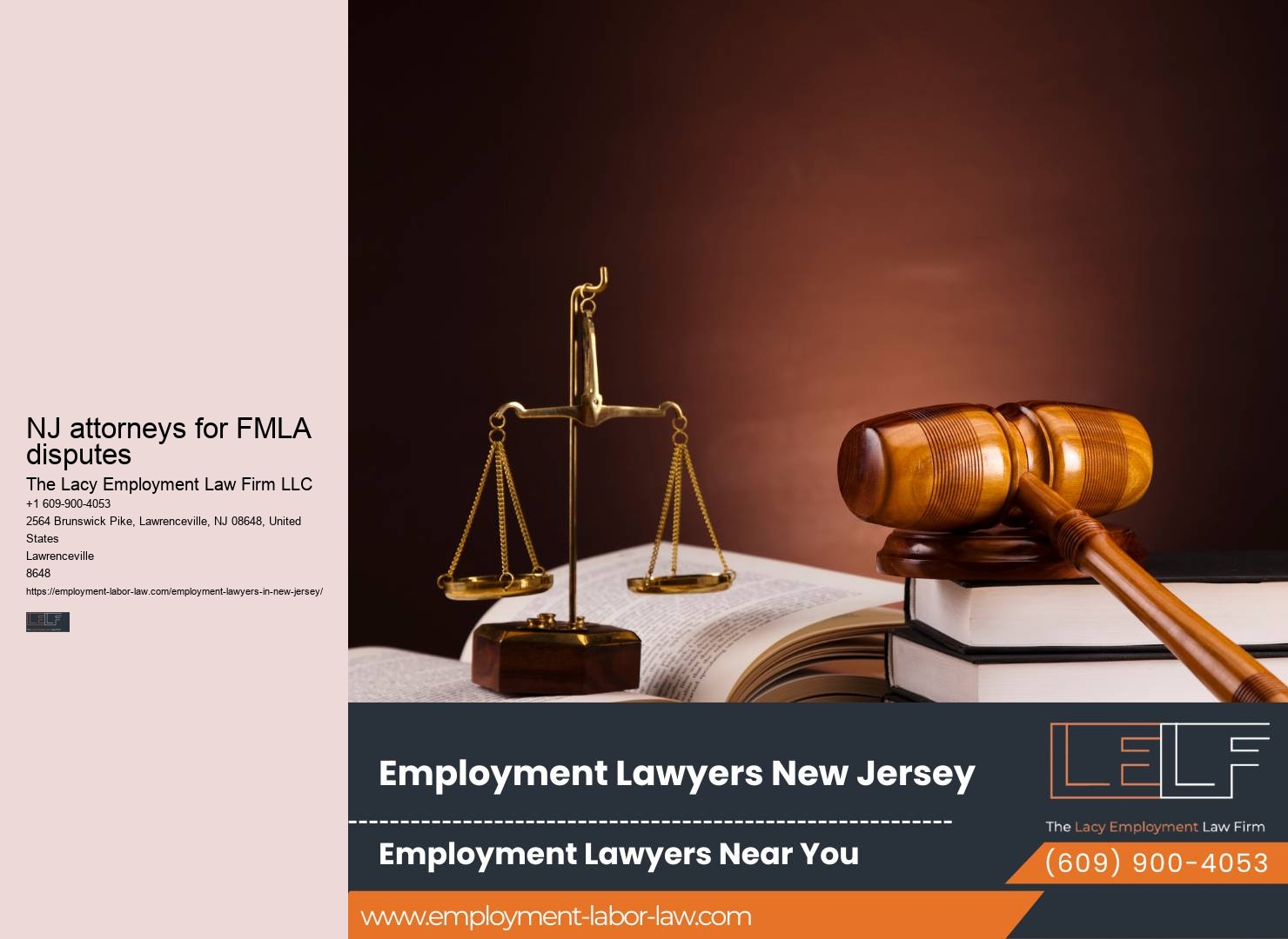 Representation for NJ FMLA claims