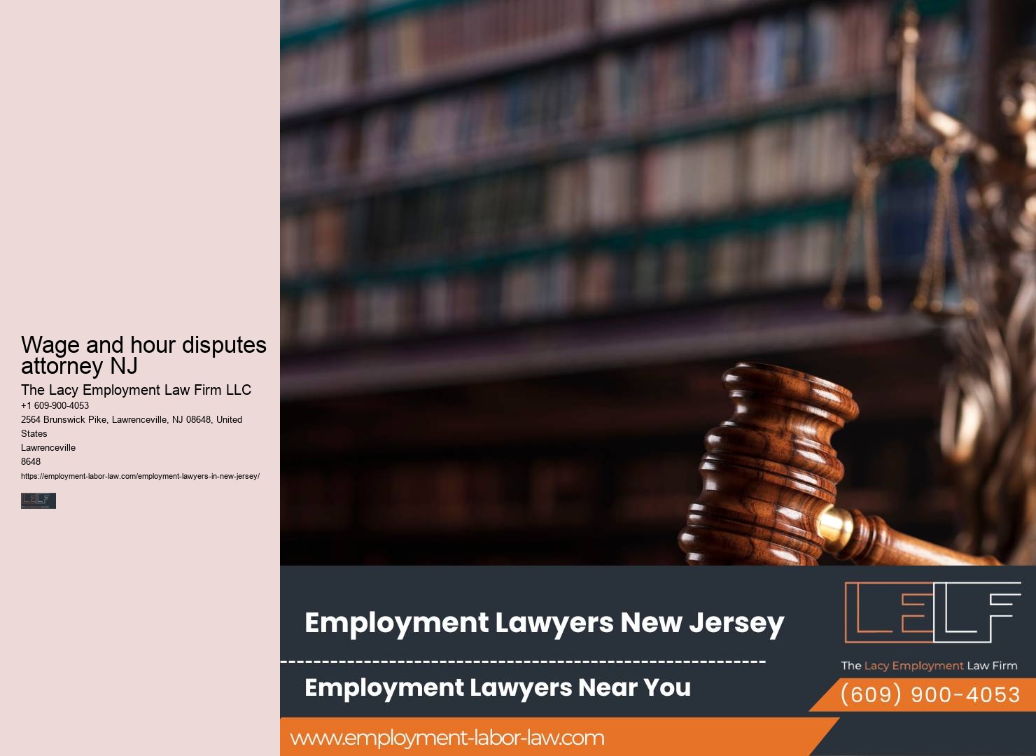 Experienced Employment Law Advocates in NJ