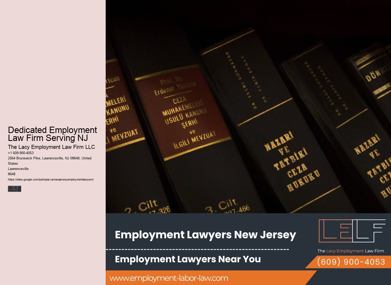 Experienced Employment Law Firm in NJ
