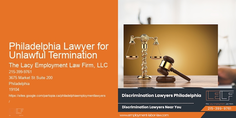 Philadelphia Lawyer for Unlawful Termination