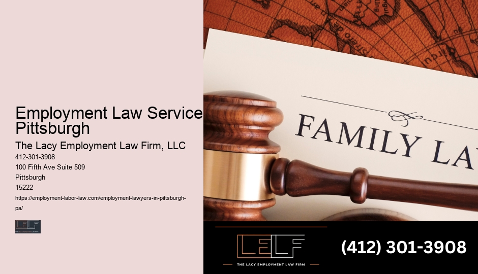 Employment Law Services Pittsburgh Employment Law Issues