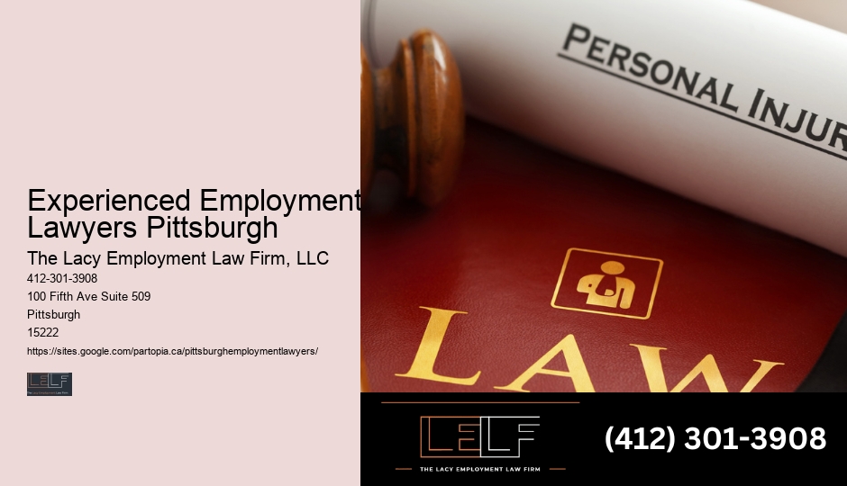 Experienced Employment Lawyers Pittsburgh employment law claims