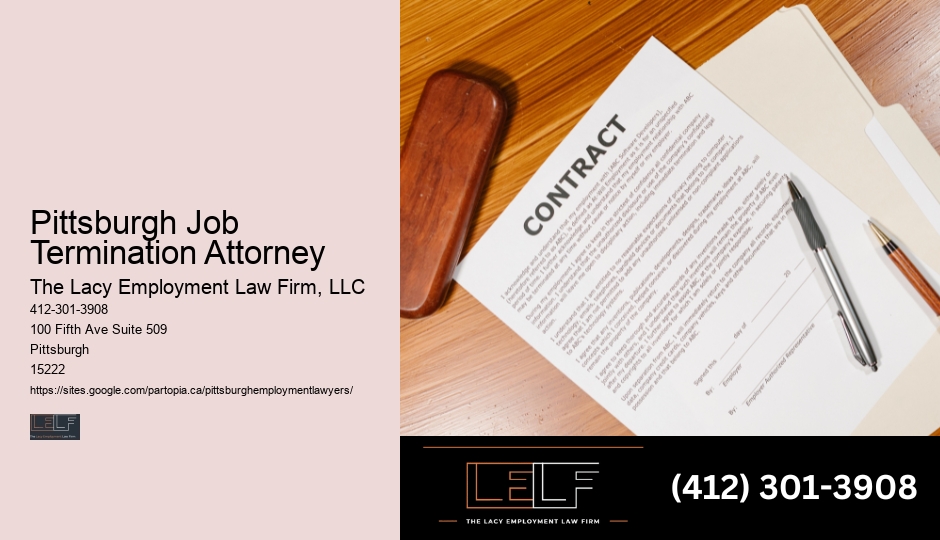 Employment Law Firm Near Me Pittsburgh Job Termination Attorney
